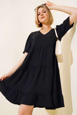 Ayrobin Elbise Siyah - Kadın Giyim Modelleri