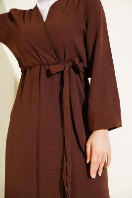 Ayrobin İçten Bağcıklı Hırka Kahve - 300-500 TL Ürünler