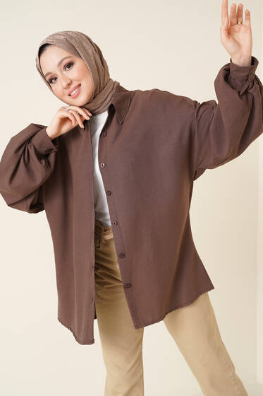 Ayrobin Salaş Gömlek Kahve - Gömlek