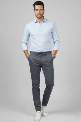 Bağcıklı Jogger Erkek Pantolon Koyu Gri - Erkek Pantolon