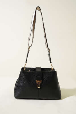 Baget Kilitli Kol Çantası Siyah - Kol Çantası