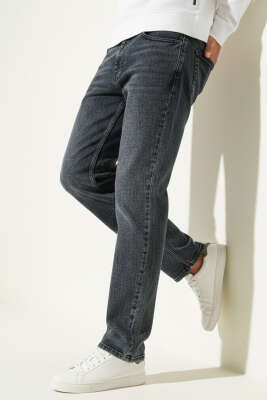 Baggy Boru Paça Erkek Kot Pantolon Mavi - MARTİN MİXS