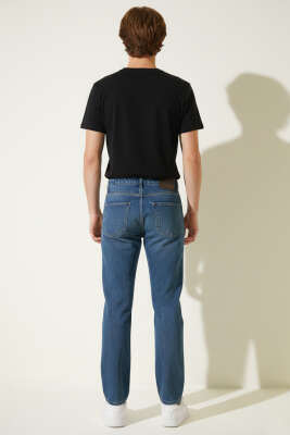 Baggy Dar Paça Erkek Kot Pantolon Kahve Tint - Erkek Pantolon