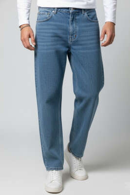 Baggy Erkek Kot Pantolon Açık Mavi