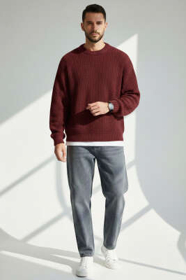 Baggy Erkek Kot Pantolon Gri - Erkek Pantolon