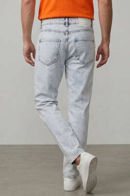 Baggy Erkek Pantolon Buz Mavisi - Erkek Pantolon