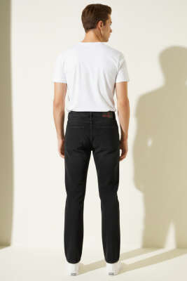 Baggy Kot Erkek Pantolon Siyah - Erkek Pantolon