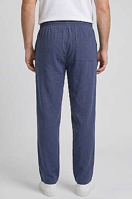 Baggy Tensel Erkek Pantolon Lacivert - Erkek Pantolon