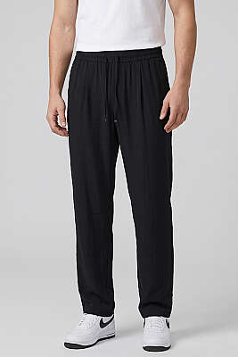 Baggy Tensel Erkek Pantolon Siyah - DEEP POİNT