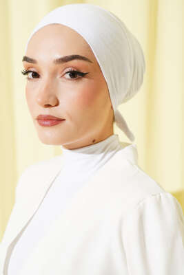 Bağlamalı Viskon Bone Beyaz - BONE