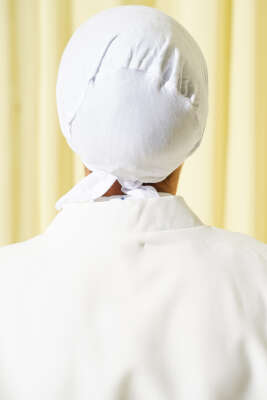 Bağlamalı Viskon Bone Beyaz - BONE