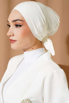 Bağlamalı Viskon Bone Ekru - BONE