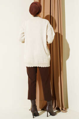 Baklava Kabartma Triko Tunik Taş - Tunik