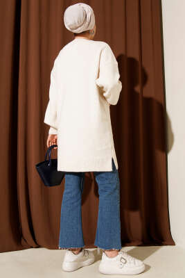 Baklava Kabartma Yumoş Triko Tunik Taş - Tunik