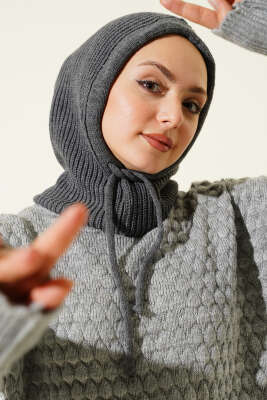 Balaklava Örgü Bere Füme - RAFİMİX