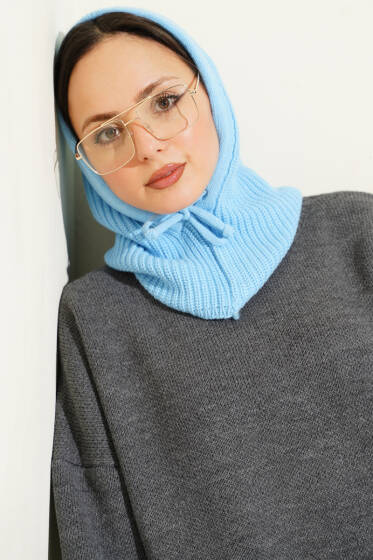 Balaklava Örgü Bere Mavi - Şapka