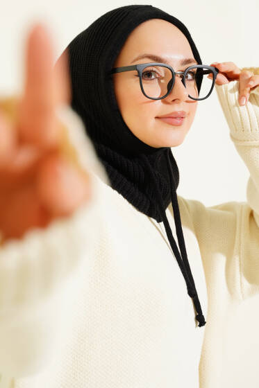 Balaklava Örgü Bere Siyah - Şapka