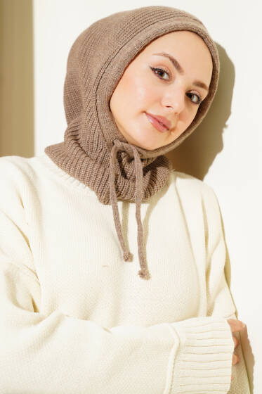 Balaklava Örgü Bere Vizon - Şapka