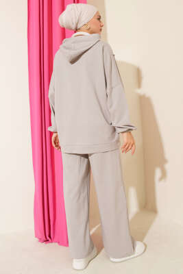 Balance Armalı Kapüşonlu Salaş İkili Takım Gri - İkili Takım