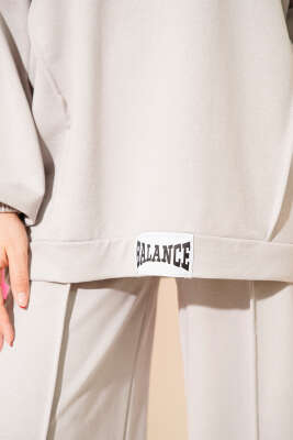 Balance Armalı Kapüşonlu Salaş İkili Takım Gri - İkili Takım