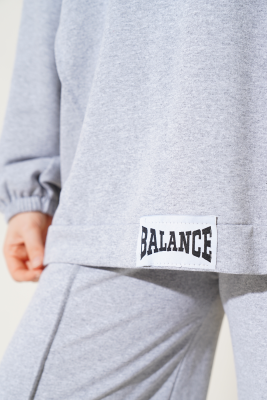 Balance Armalı Kapüşonlu Salaş İkili Takım Melanj Gri - 300-500 TL Ürünler