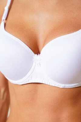 Balenli Düz Sütyen Beyaz - Yılın Fırsatı