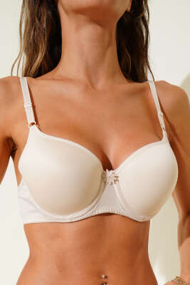 Balenli Düz Sütyen Ten 