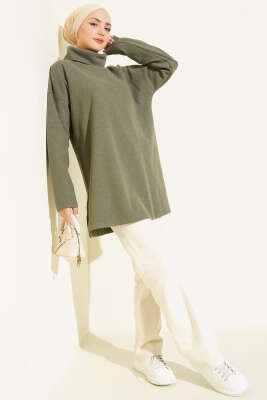 Balıkçı Yaka Selanik Tunik Haki - Yılın Fırsatı