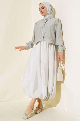 Balon Etek Taş - Uzun Etek