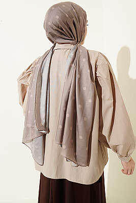 Balon Kol Basic Kısa Gömlek Bej - Gömlek