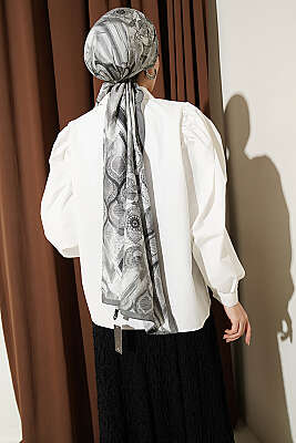 Balon Kol Basic Kısa Gömlek Ekru - Gömlek