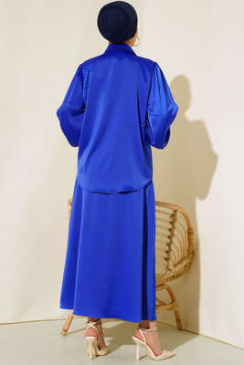 Balon Kol Etekli Etekli Takım Saks - İKİLİ TAKIM