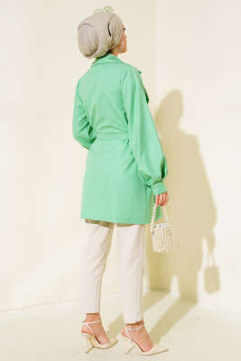 Balon Kol Keten Kap Neon Yeşil - Kaban