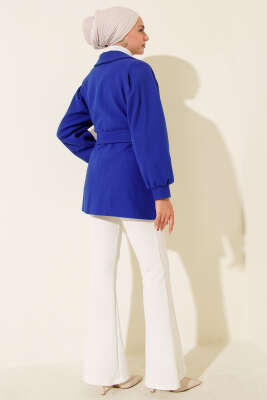 Balon Kol Kısa Kaşe Kaban Saks - Kaban