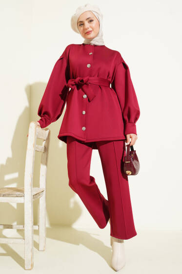 Balon Kol Kuşaklı Scuba İkili Takım Bordo - İkili Takım