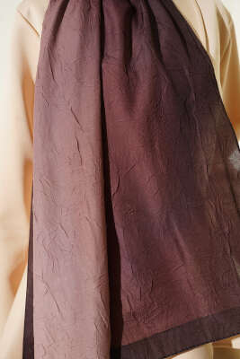 Bambu Kraş Degrade Şal Camel -15 - Başörtüsü