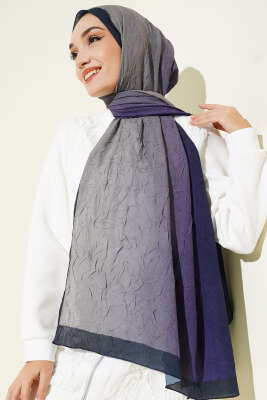 Bambu Kraş Degrade Şal Lila -07 - Başörtüsü