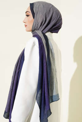 Bambu Kraş Degrade Şal Lila -07 - Başörtüsü