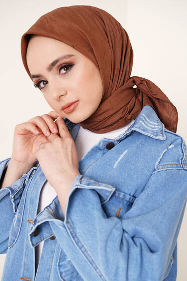 Bambu Kraş Eşarp Toprak - Black&White