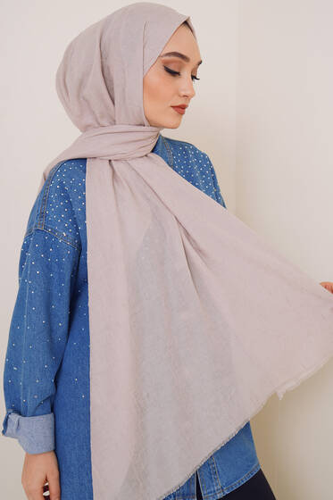 Bambu Kraş Şal Fil Dişi - Black&White