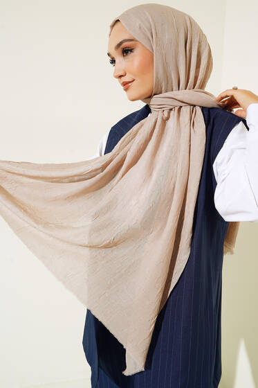 Bambu Şal Bej - Black&White