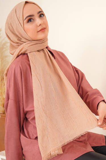 Bambu Şal Camel - Black&White