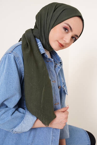 Bambu Şal Kamuflaj Yeşili - Black&White