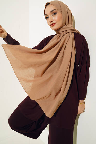 Bambu Şal Latte - Black&White