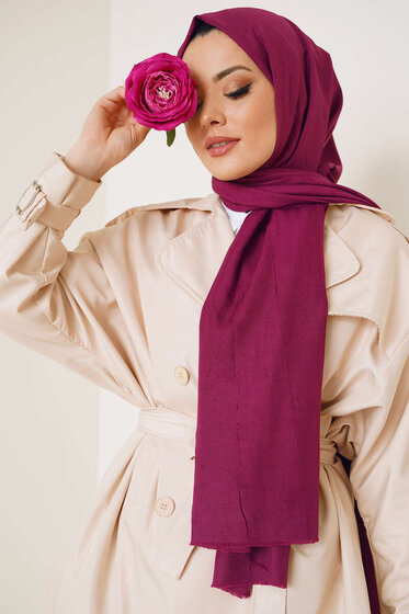 Bambu Şal Mor - Black&White