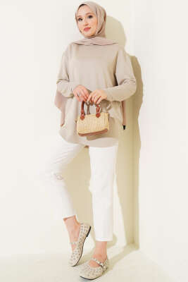 Basic Alt Dikişsiz Tunik Bej - 100-300 TL Ürünler