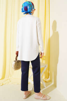 Basic Alt Dikişsiz Tunik Beyaz - 100-300 TL Ürünler