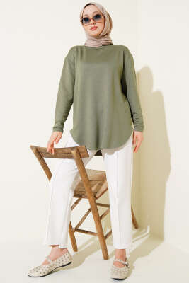 Basic Alt Dikişsiz Tunik Haki - 100-300 TL Ürünler