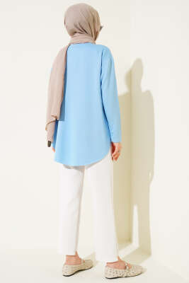 Basic Alt Dikişsiz Tunik Mavi - 100-300 TL Ürünler