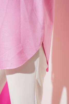 Basic Alt Dikişsiz Tunik Pembe - Tunik